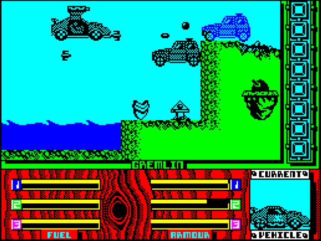 MASK II - ZX Spectrum game screenshot (1987) by Gremlin Graphics